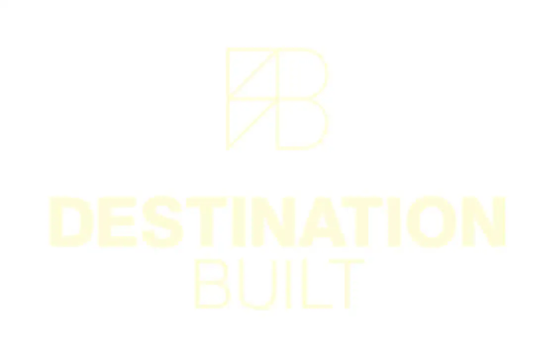 Destination Built Stacked Logo - Stroke Sun Drift