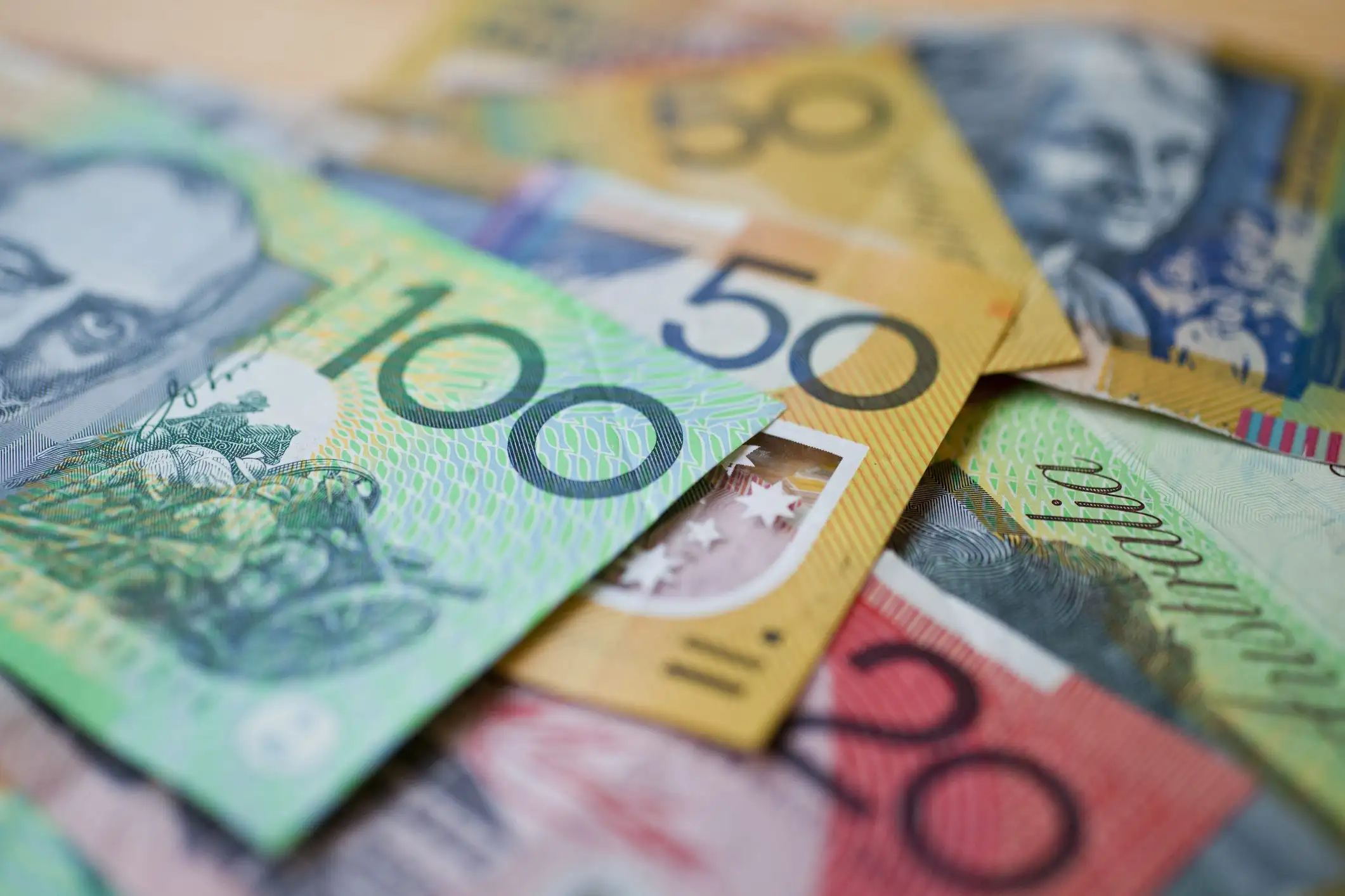 Australian money background Australian money